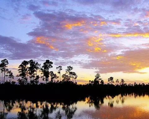 Sunset over Everglades National Park Sunset over Everglades National Park