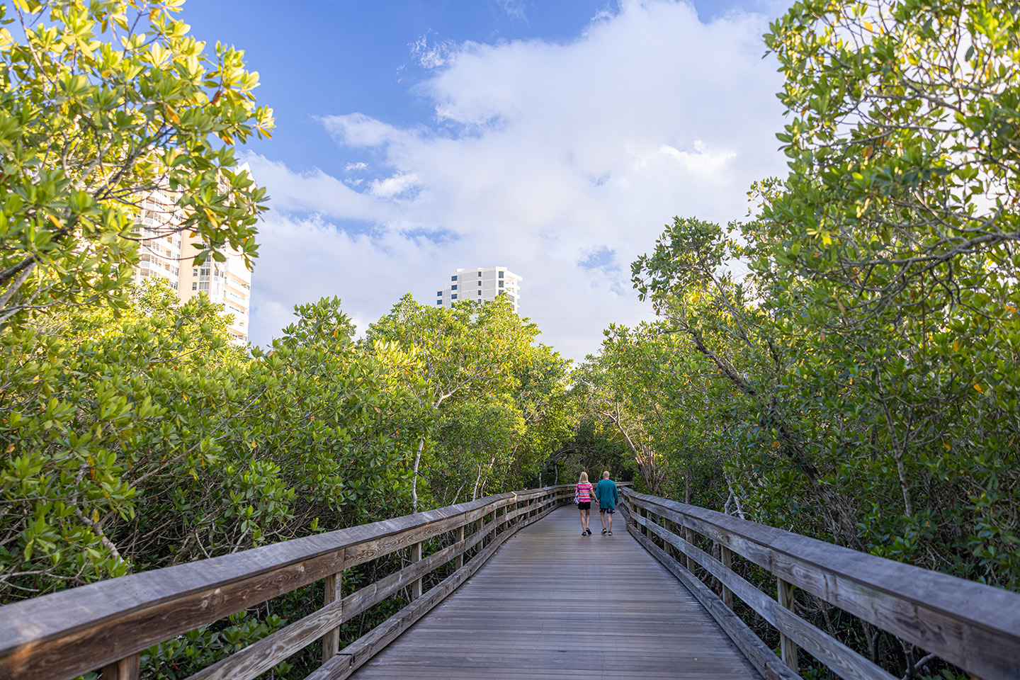 Couple Walking in Clam Pass Park