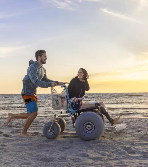 Beach Wheelchair at Clam Pass