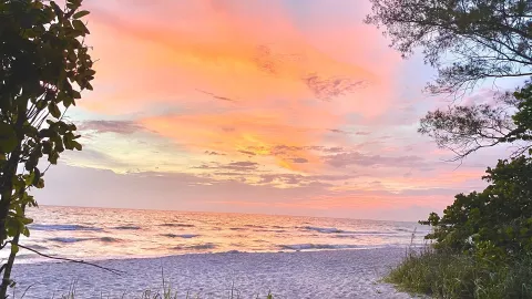 Vanderbilt Beach sunset in Naples Florida Vanderbilt Beach sunset in Naples Florida