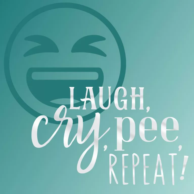 Laugh, Cry, Pee, Repeat! Logo Photo
