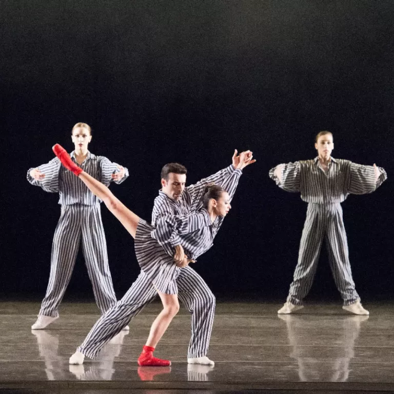Miami City Ballet dancers in ©Twyla Tharp’s In The Upper Room performed by Miami City Ballet. Photo © Gene Schiavone. Photo