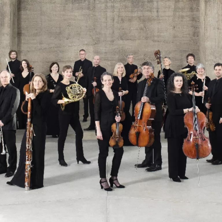 Image of musicians of Academy of St Martin in the Fields in a promotional photo. Photo: Benjamin Ealovega Photo