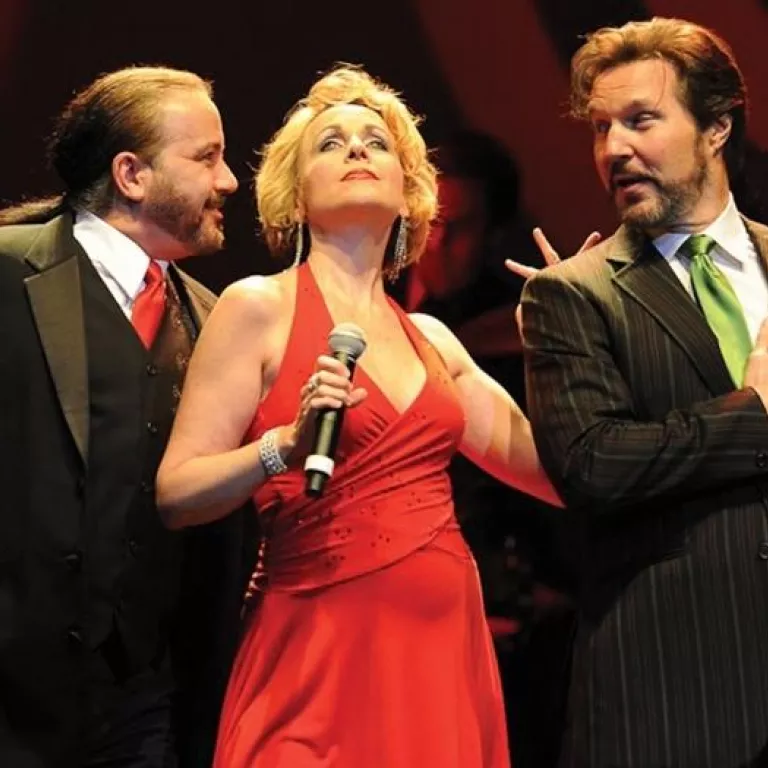 Image of the cast of the production Years of Broadway on stage during performance Photo