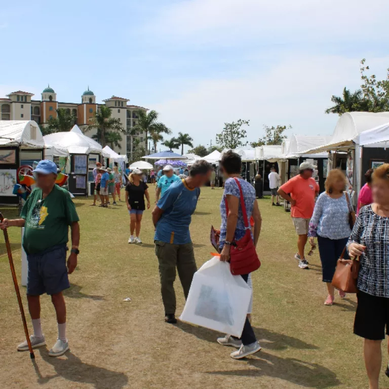 Visitors at the Marco Island National Fine Art Show Photo