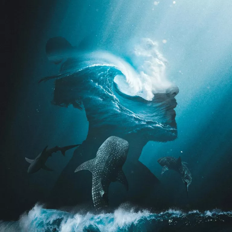 Digital Ocean Art Photo