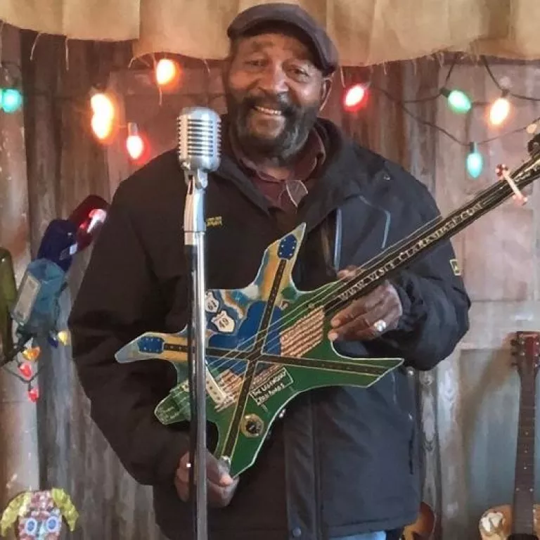 James “Super Chikan” Johnson, guitar and vocalist. Photo Courtesy of ArtisꟷNaples Photo