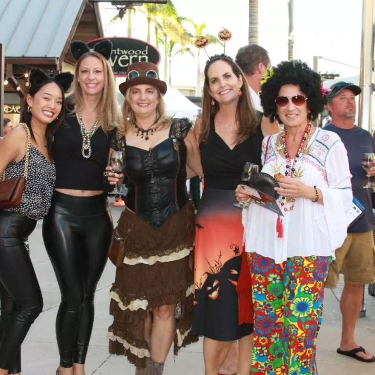 Group costume party during 2022 Hallowine at Mercato Photo