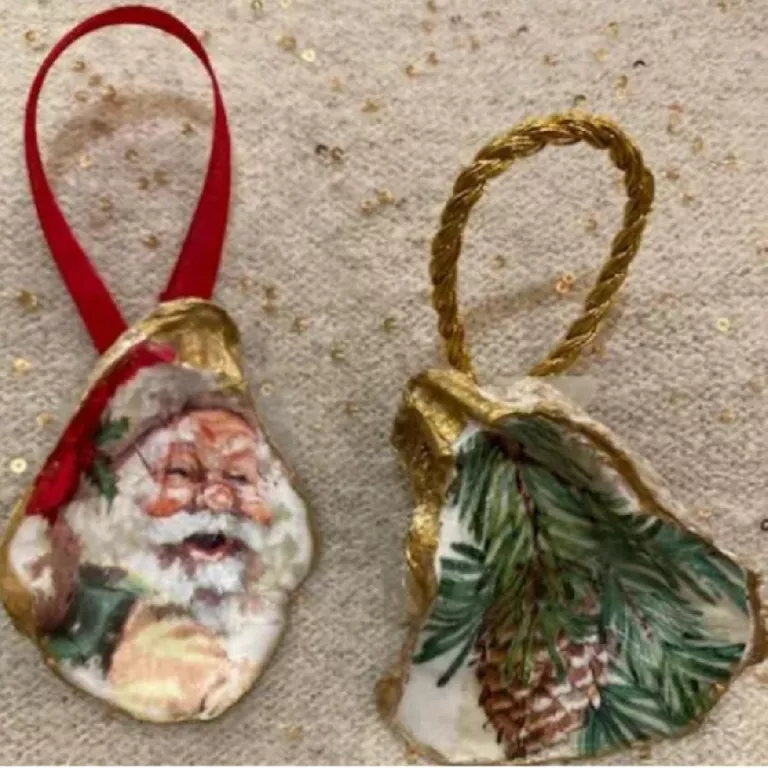Oyster Shell Decoupage Class Photo