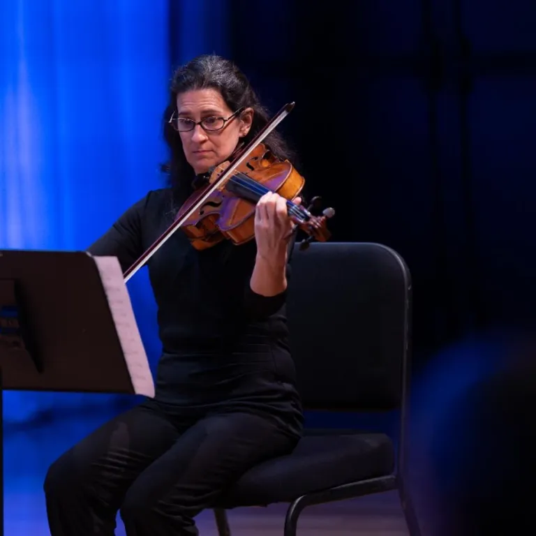 Violinist Playing Bernstein Selections Photo
