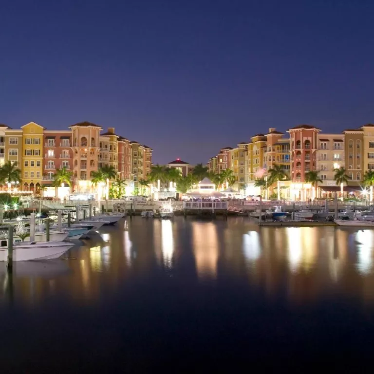 Bayfront Naples at night Photo