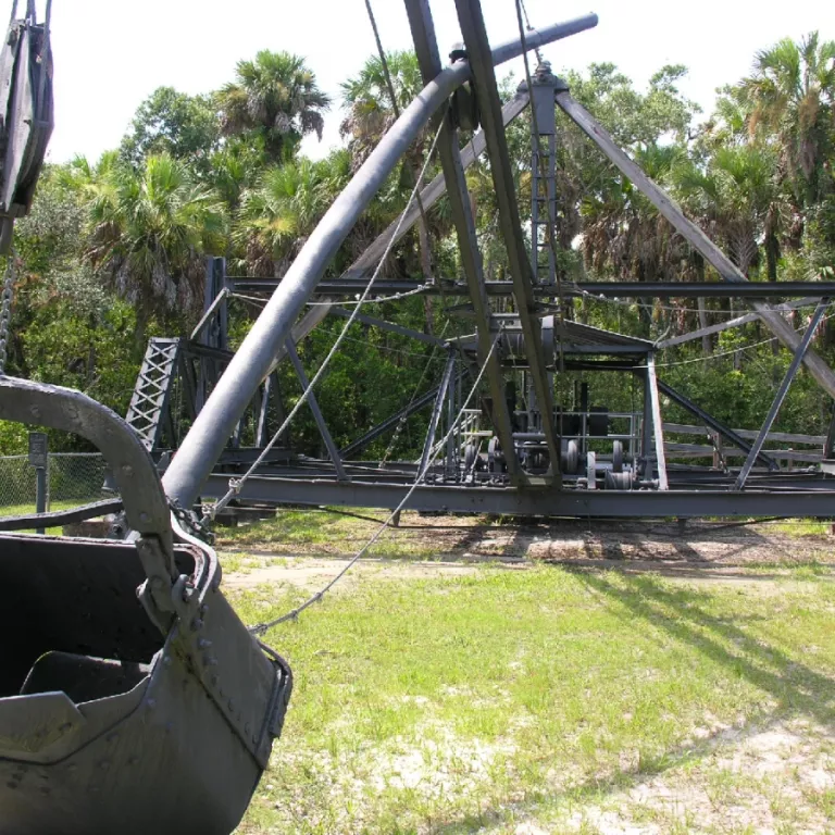 The historic Bay City Walking Dredge helped build the Tamiami Trail highway in the 1920s. Photo 2