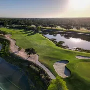 An aerial view of Tiburon Golf Club.