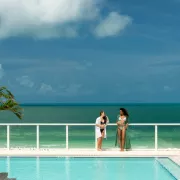 Women at Hotel Pool