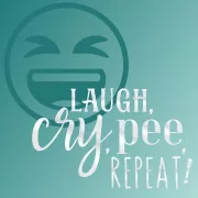 Laugh, Cry, Pee, Repeat! Logo Photo