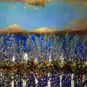 Original Artwork Re-imagined in Floral Designs Photo
