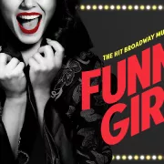 A promotional poster of the performance, "Funny Girl" Photo