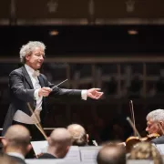 Image of the Cleveland Orchestra during a performance Photo