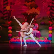 Image of dancers in The Nutcracker during a performance Photo