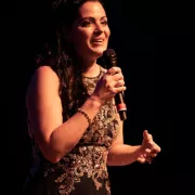 Image of Carolann Sanita on stage during performance Photo