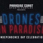 Drones In Paradise – A Special Independence Day Celebration Photo