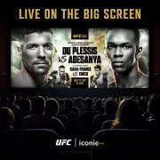 Watch UFC 305: Du Plessis vs. Adesanya live on the big screen at Alamo Drafthouse Cinema on Saturday, Aug. 17 at 10 p.m. Photo