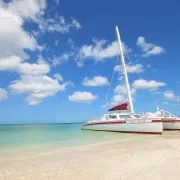 Sweet Liberty beached on Keewaydin Island Photo