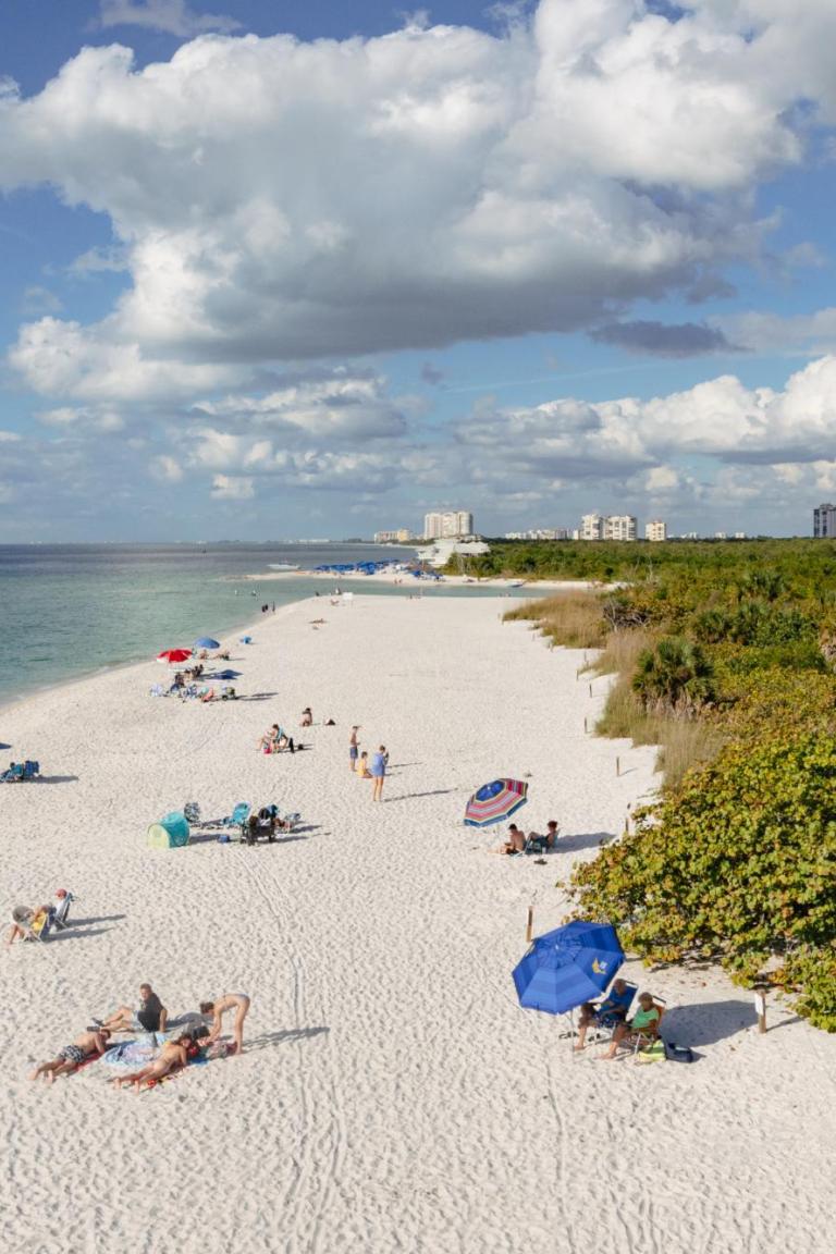 An aerial view of Florida\'s Paradise Coast. 