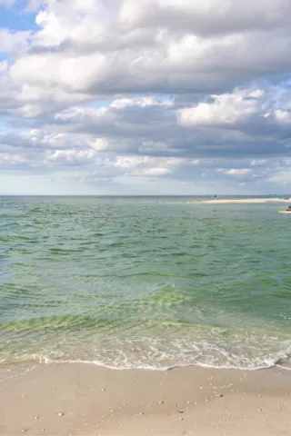 Beach at Clam Pass Park.