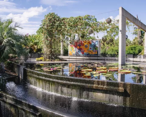 An image of a fountain at Naples Botanical Gardens An image of a fountain at Naples Botanical Gardens