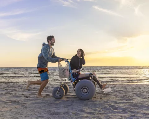 Beach Wheelchair at Clam Pass