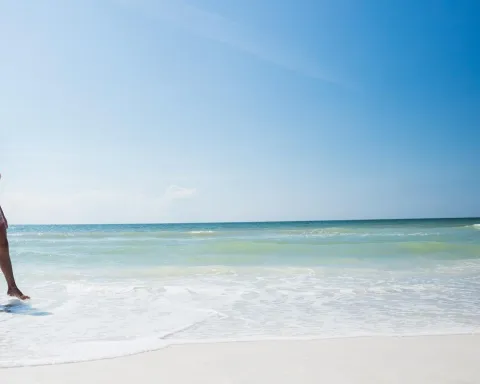 Woman on beach