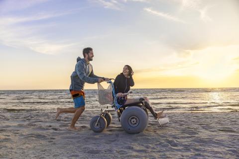 Beach Wheelchair at Clam Pass