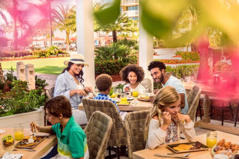 Family having breakfast in Florida's Paradise Coast