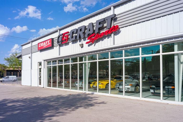 the exterior of the CRAFT SPORTS showroom